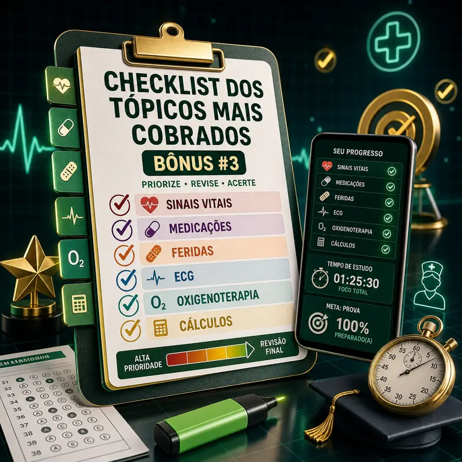 Checklist dos Tópicos Mais Cobrados